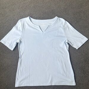 Talbots Light Blue Short Sleeve Tee